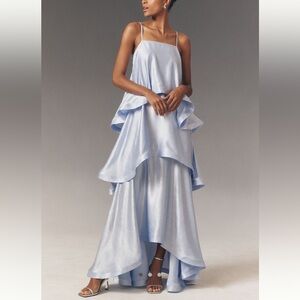 Elliatt Tilly tiered maxi dress in pale blue, size M - sold out everywhere!
